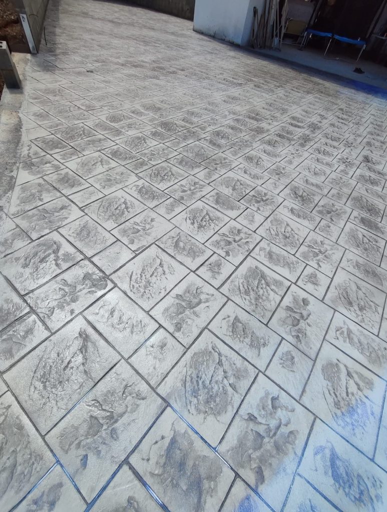 Terrasse réalisé par RMS Béton Imprimé à Perpignan